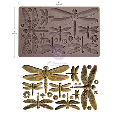Finnabair Decor Moulds® – Machine Dragonflies – 1 pc, 5″x8″x8mm