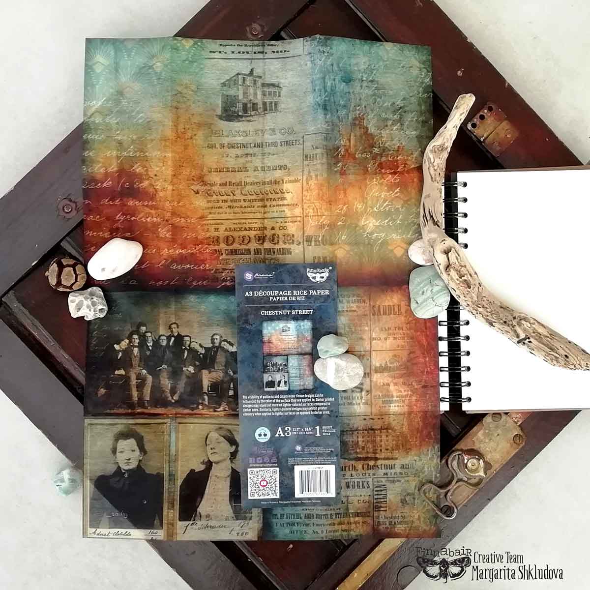 Finnabair A3 Decoupage – 1 sheet, 11.7″x16.5″