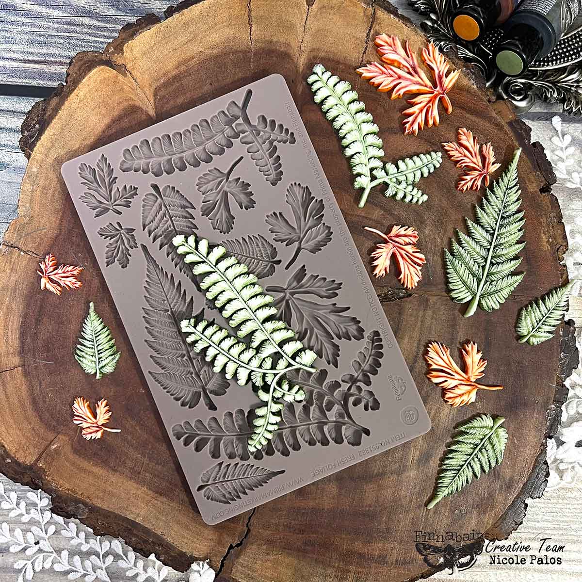 Finnabair Decor Moulds® – Fresh Foliage – 1 pc, 5″x8″x8mm