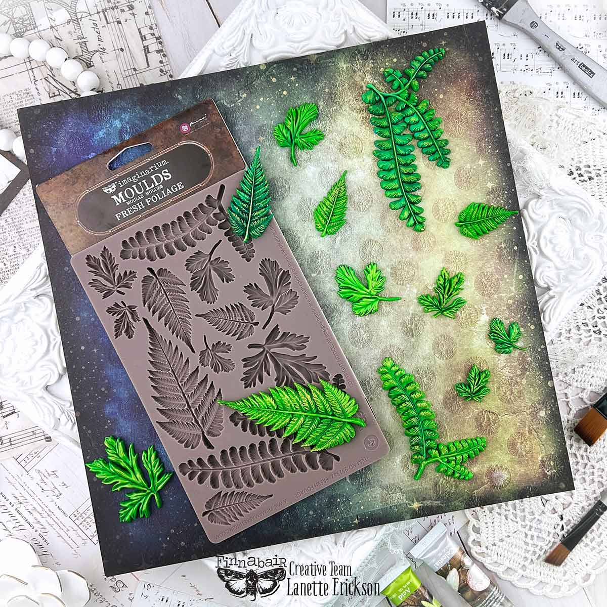Finnabair Decor Moulds® – Fresh Foliage – 1 pc, 5″x8″x8mm