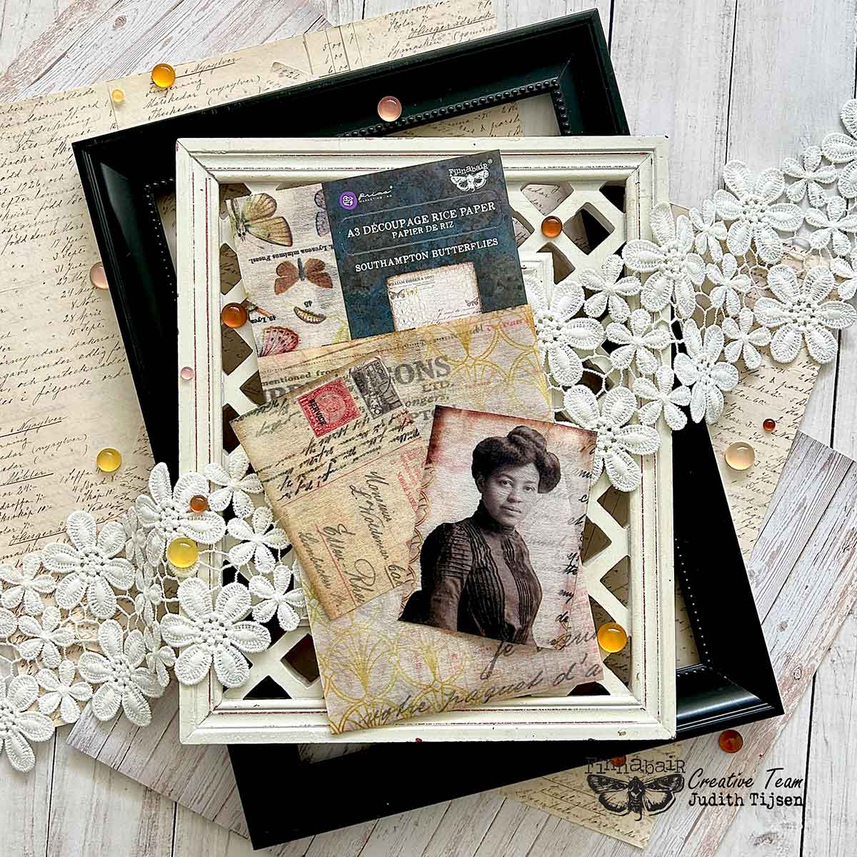 Finnabair A3 Decoupage – 1 sheet, 11.7″x16.5″