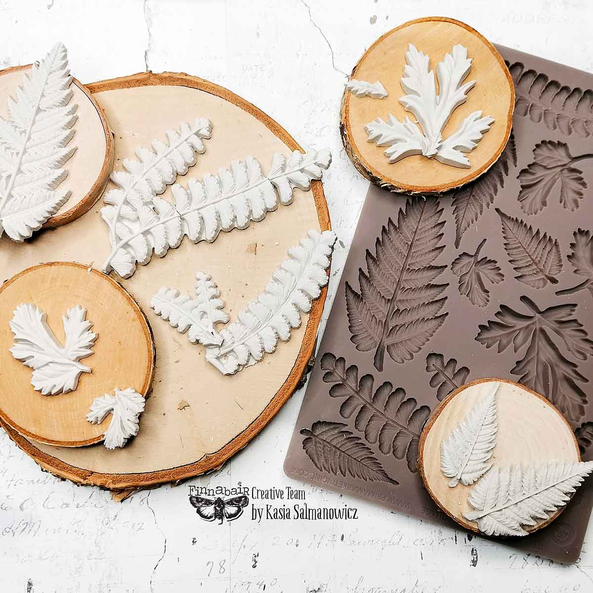 Finnabair Decor Moulds® – Fresh Foliage – 1 pc, 5″x8″x8mm