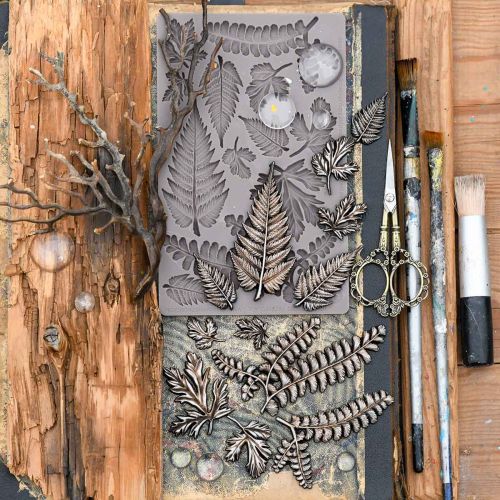 Finnabair Decor Moulds® – Fresh Foliage – 1 pc, 5″x8″x8mm
