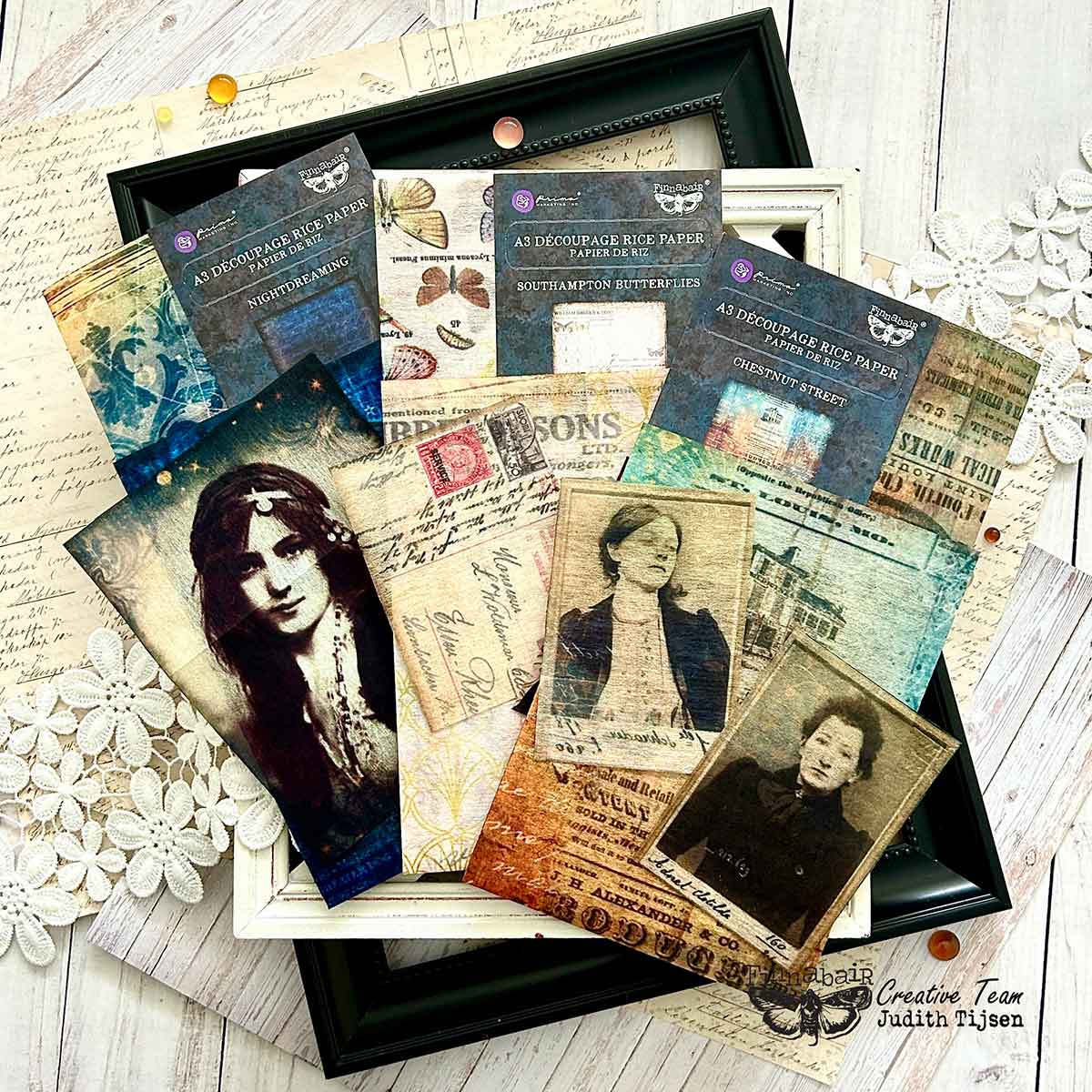 Finnabair A3 Decoupage – 1 sheet, 11.7″x16.5″