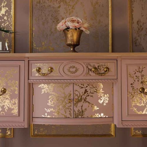 Decor Transfers® Foil – Églantine Elegance – total sheet size 18″x24″, cut into 2 sheets