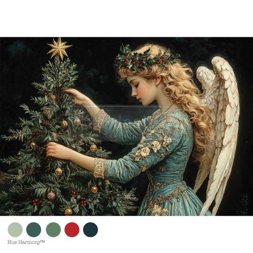 A4 Decoupage – Merry & Majestic – 1 sheet, 8.27″x11.69″
