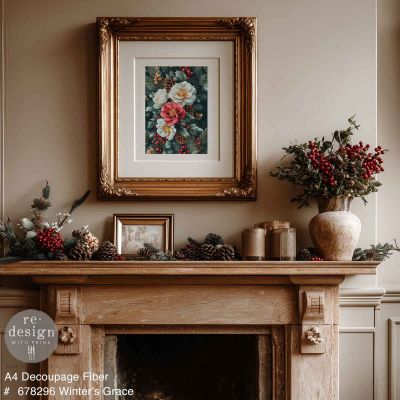 A4 Decoupage – Winter’S Grace – 1 sheet, 8.27″x11.69″