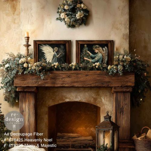 A4 Decoupage – Merry & Majestic – 1 sheet, 8.27″x11.69″