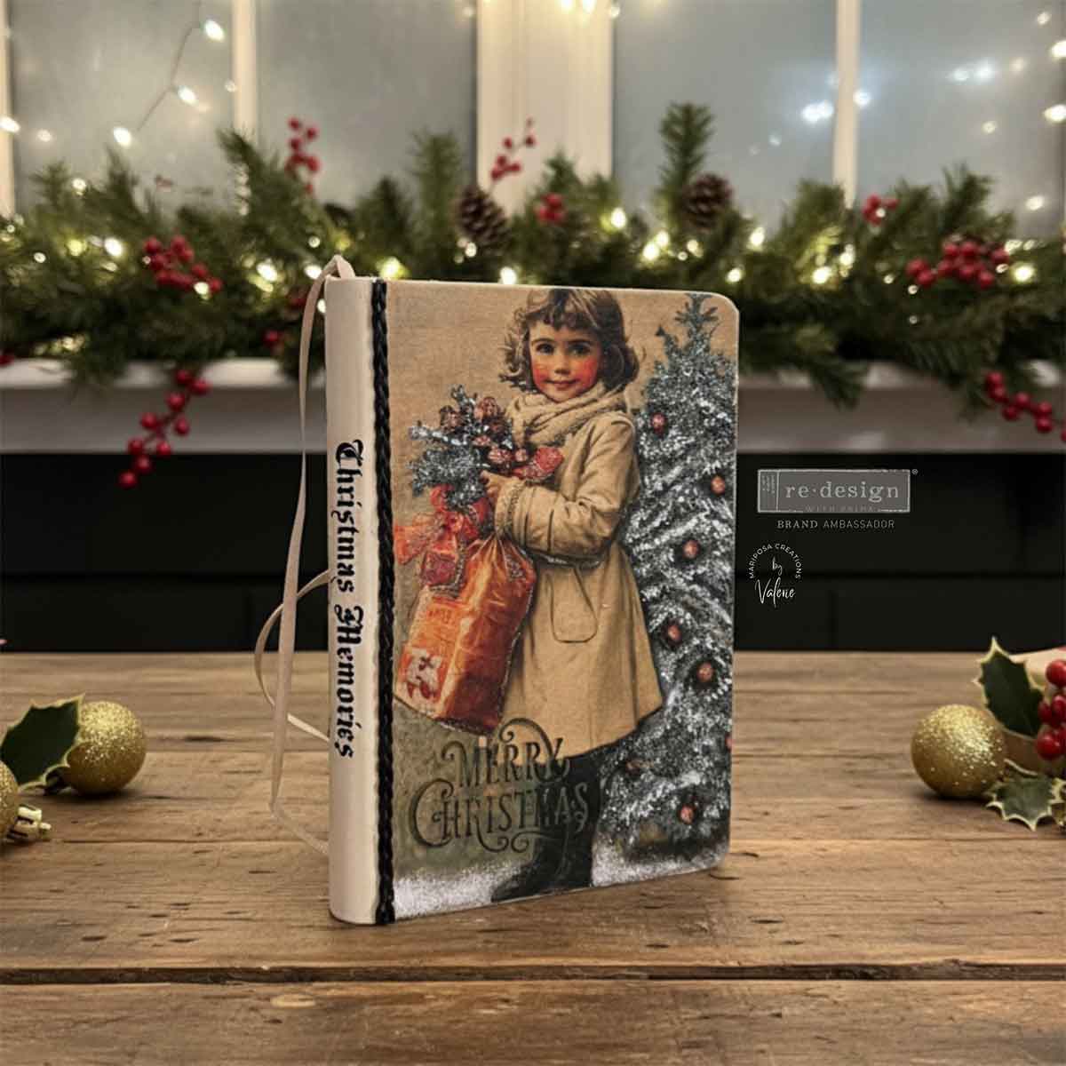 A4 Decoupage – Vintage Tidings – 1 sheet, 8.27″x11.69″