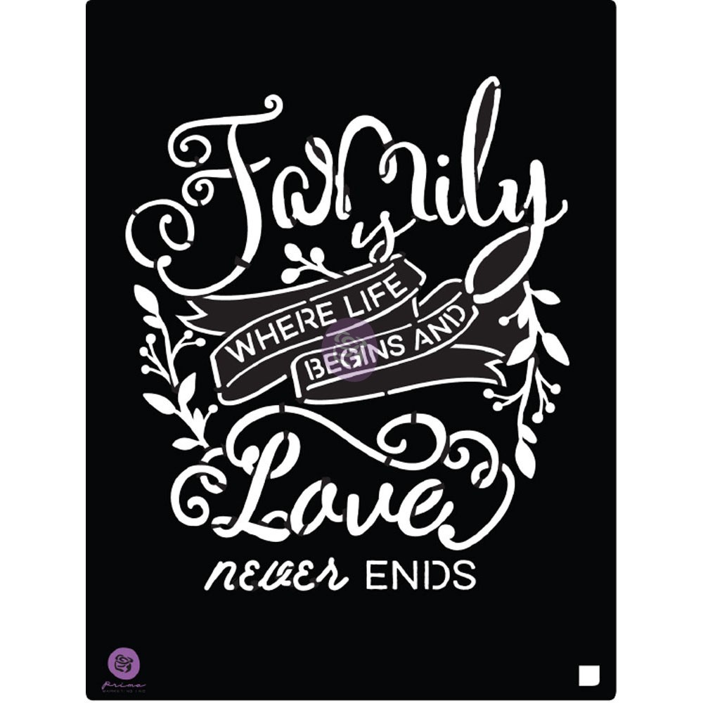 8x10 Stencil - Family Love
