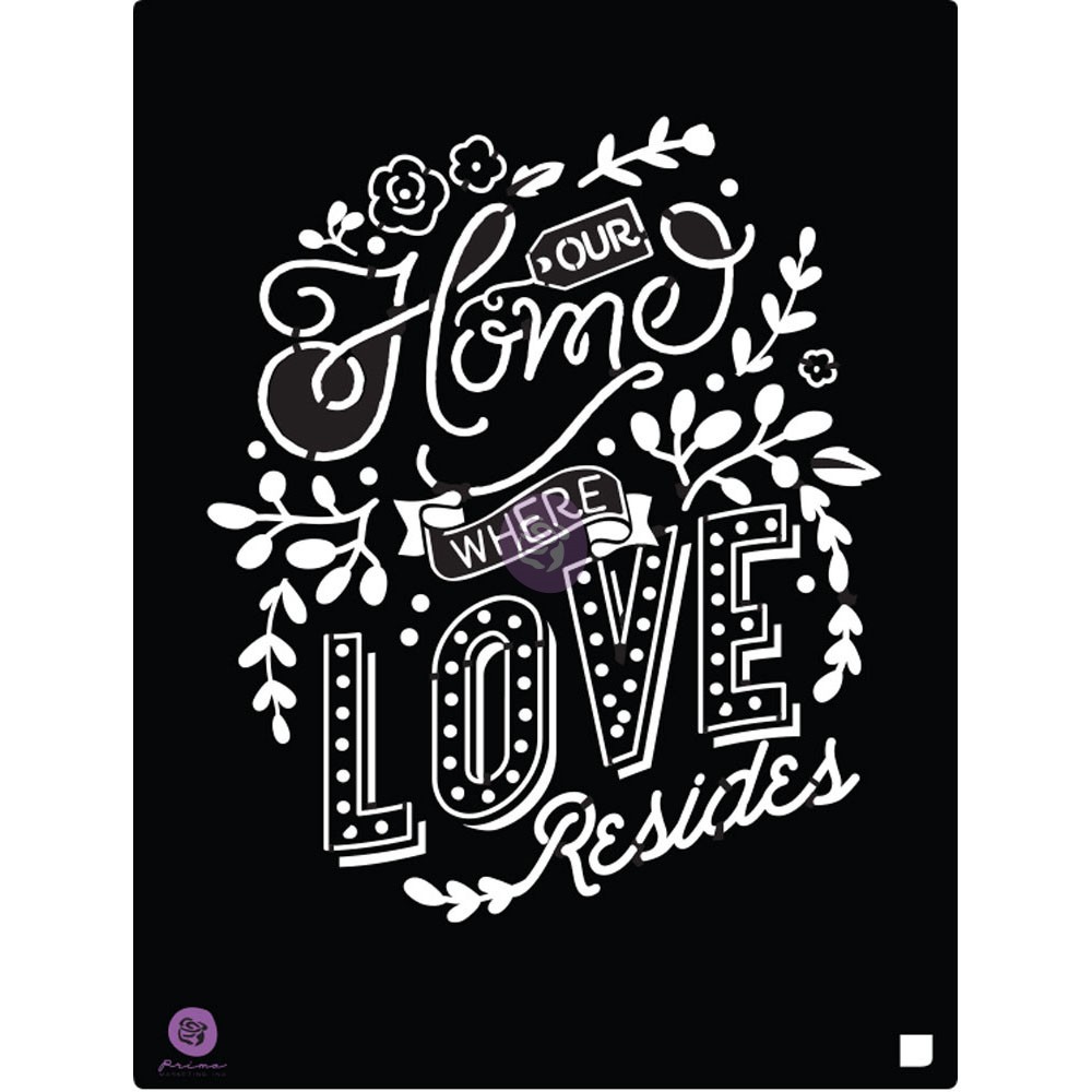 8x10 Stencil - Our Home