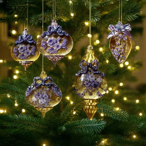 Gilded Blooms Ornaments