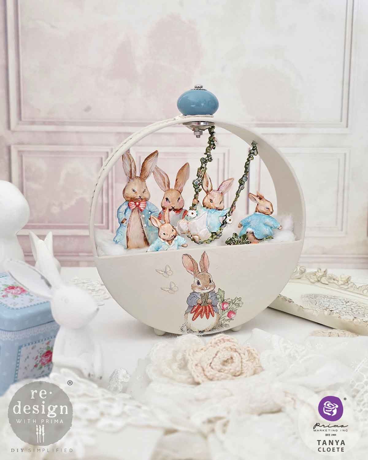 Decor Moulds® – Bunny Trail Tales – 1 pc, 5″x8″x8mm