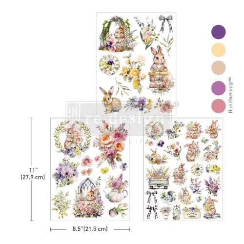 Middy Transfers® – Hop Into Spring – 3 sheets, 8.5″x11″