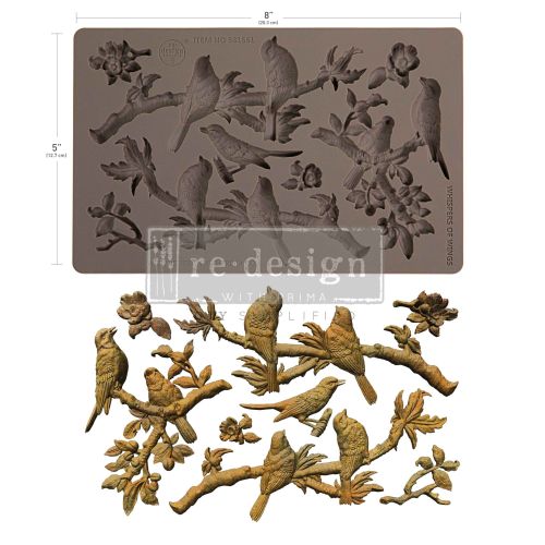 Decor Moulds® – Whispers Of Wings – 1 pc, 5″x8″x8mm