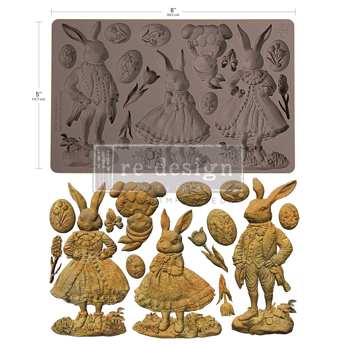Decor Moulds® – Meadow Whispers – 1 pc, 5″x8″x8mm