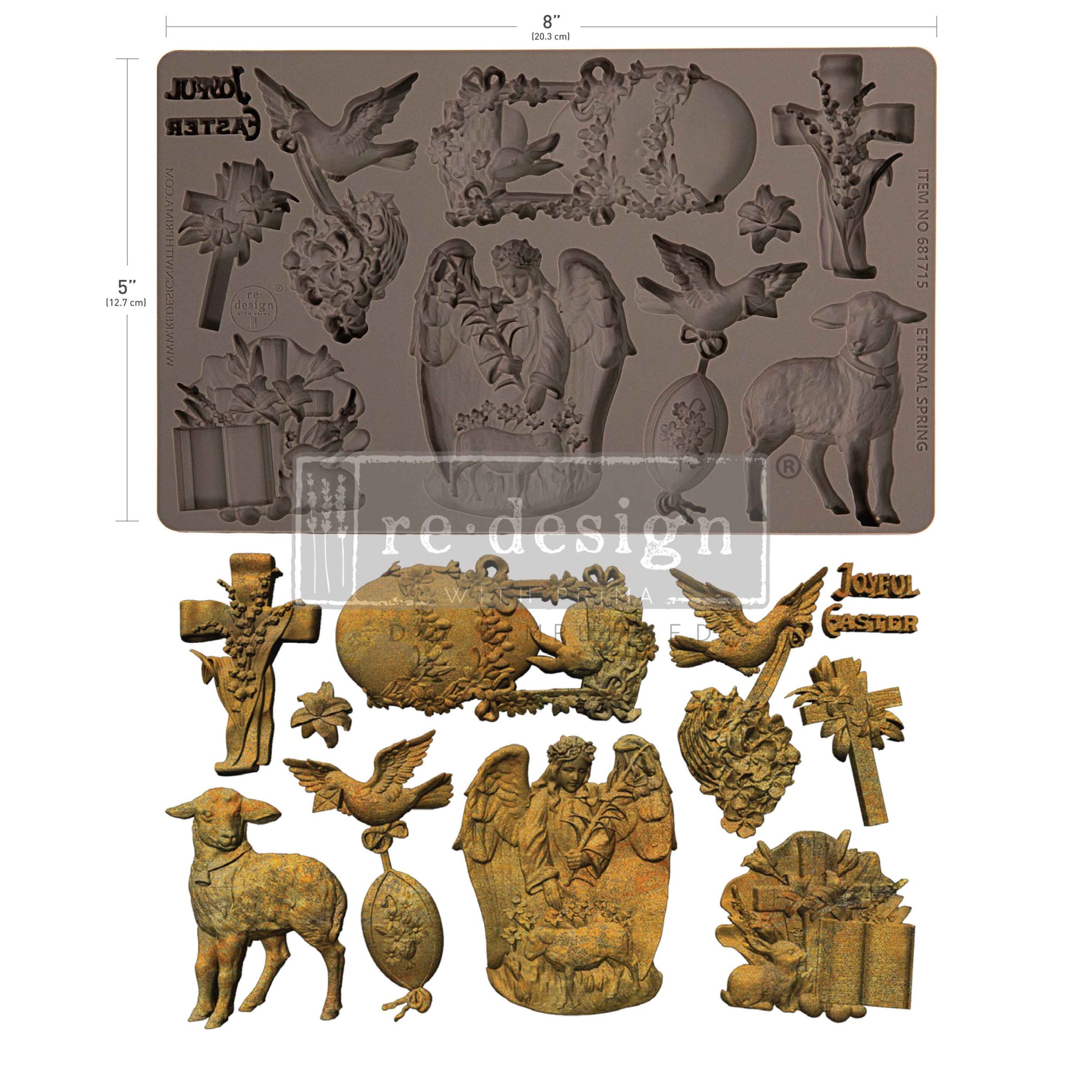 Decor Moulds® – Eternal Spring – 1 pc, 5″x8″x8mm