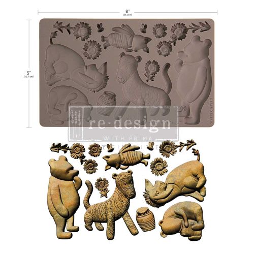 Decor Moulds® – Olde Bear Lane – 1 pc, 5″x8″x8mm