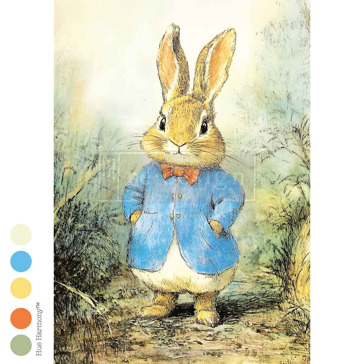 A3 Decoupage Fiber – Bunny Hollow – 1 sheet, 11.7″x16.5″