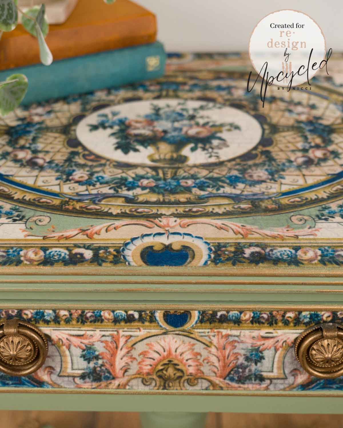 Double Delight Decoupage Fiber Paper Set – Serenade In Blue – Total 2 sheets – 1 sheet, 19.5″x30″ + 1 sheet, 11.7″x16.5″
