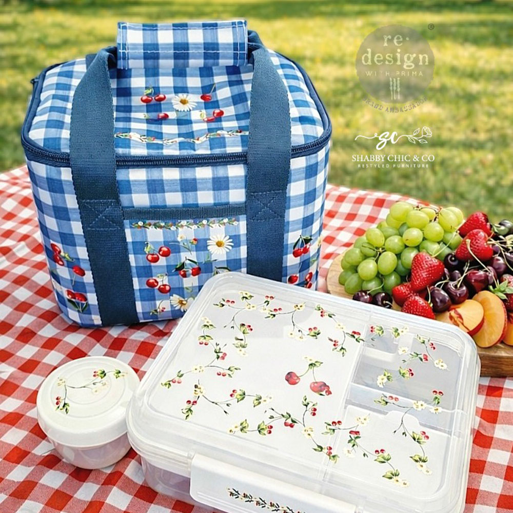 Luxe Transfers® – Daisy Cherry Delight – 2 sheets, 3.25″x11.5″