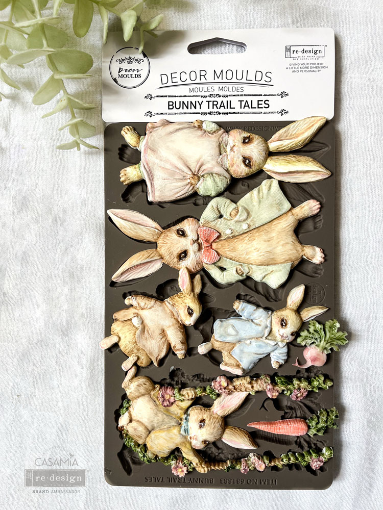 Decor Moulds® – Bunny Trail Tales – 1 pc, 5″x8″x8mm