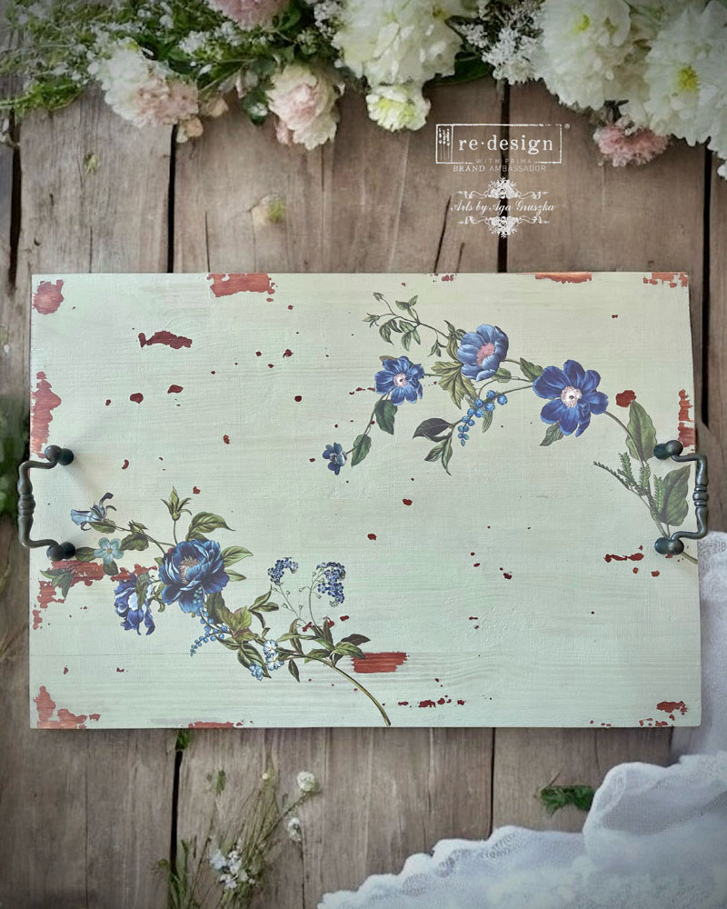Middy Transfers® – Blue Nest Blooms – 3 sheets, 8.5″x11″