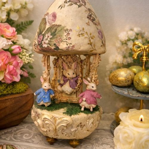 Decor Moulds® – Bunny Trail Tales – 1 pc, 5″x8″x8mm