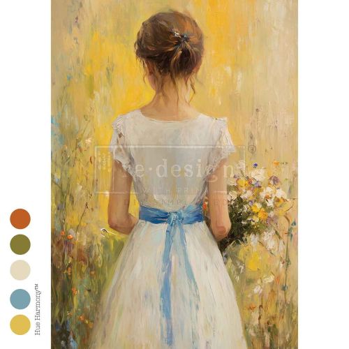 A3 Decoupage Fiber – Fields Of Grace – 1 sheet, 11.7″x16.5″