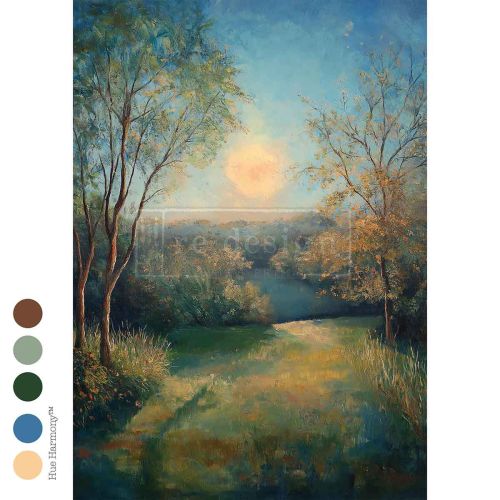 A3 Decoupage Fiber – Cozy Countryside – 1 sheet, 11.7″x16.5″