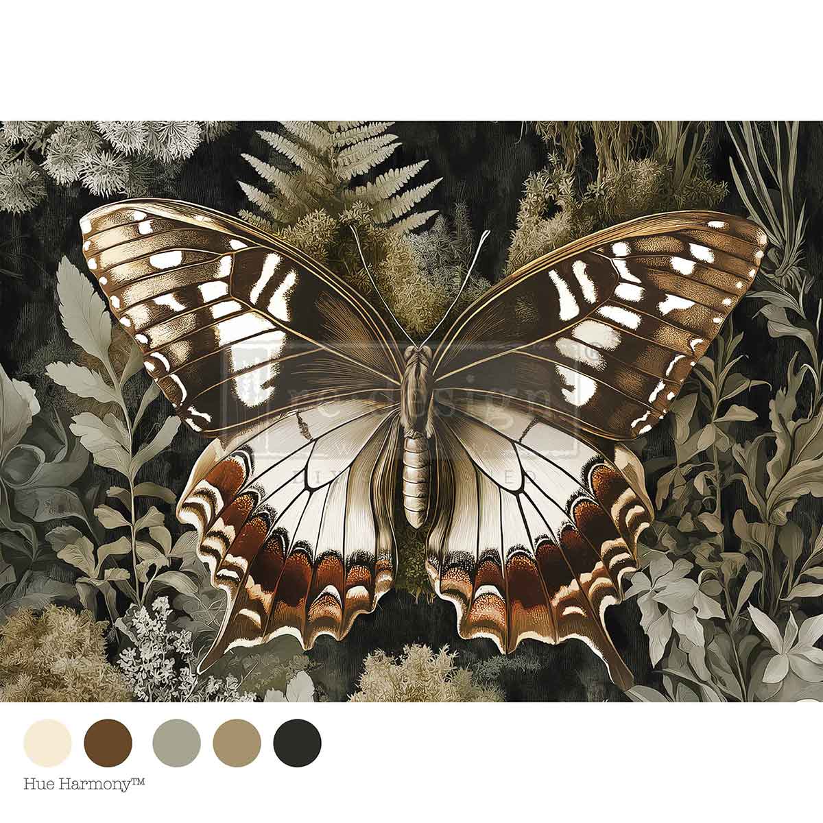 A3 Decoupage Fiber – Rustling Wings – 1 sheet, 11.7″x16.5″