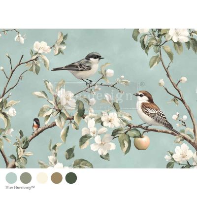A3 Decoupage Fiber – Whispering Wings – 1 sheet, 11.7″x16.5″