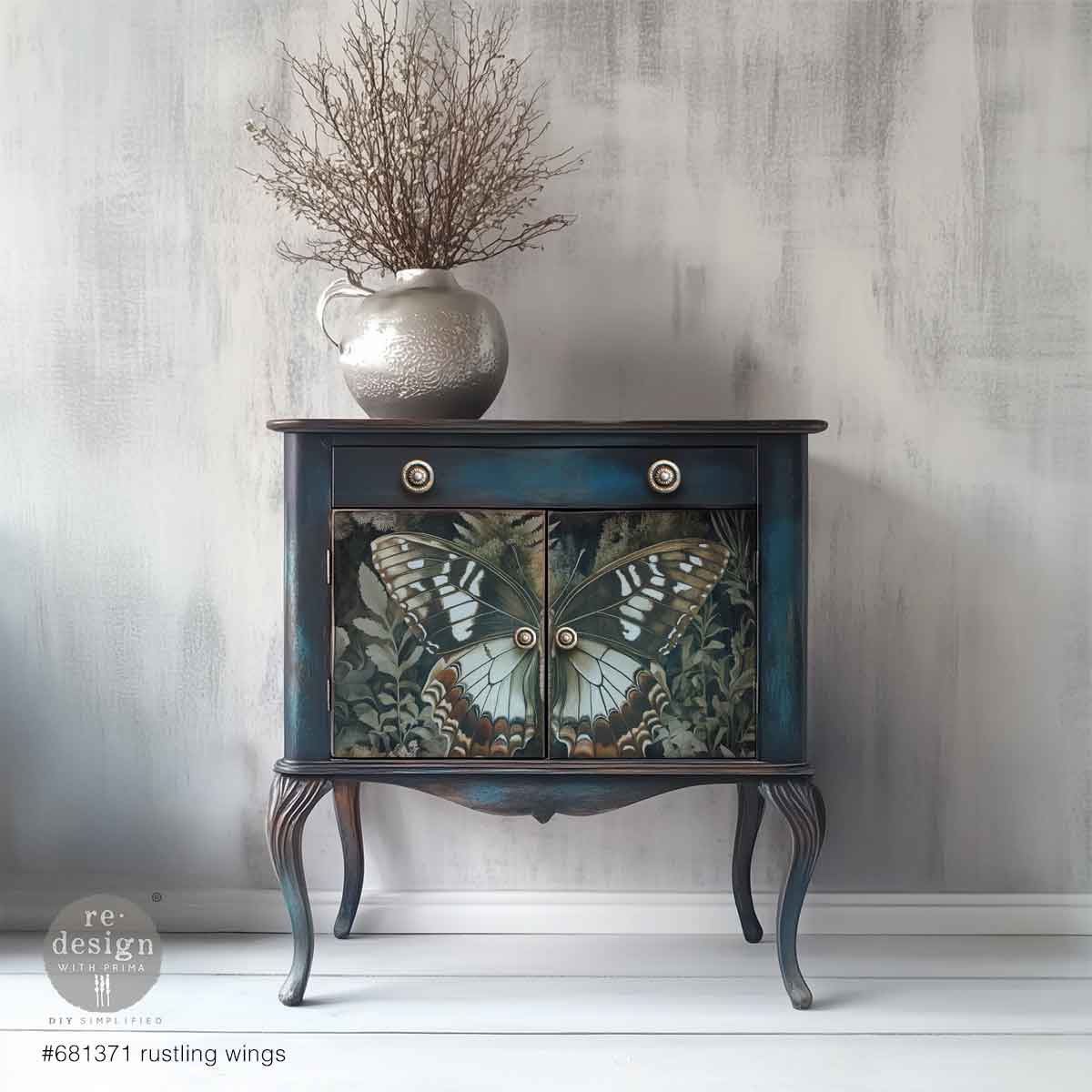 A3 Decoupage Fiber – Rustling Wings – 1 sheet, 11.7″x16.5″