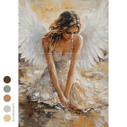 A3 Decoupage Fiber – Angelic Reverie – 1 sheet, 11.7″x16.5″
