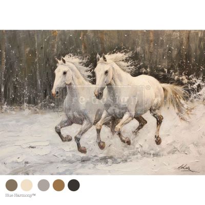 A3 Decoupage Fiber – Twin Spirits – 1 sheet, 11.7″x16.5″