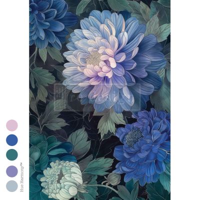 A3 Decoupage Fiber – Moonlit Periwinkle – 1 sheet, 11.7″x16.5″