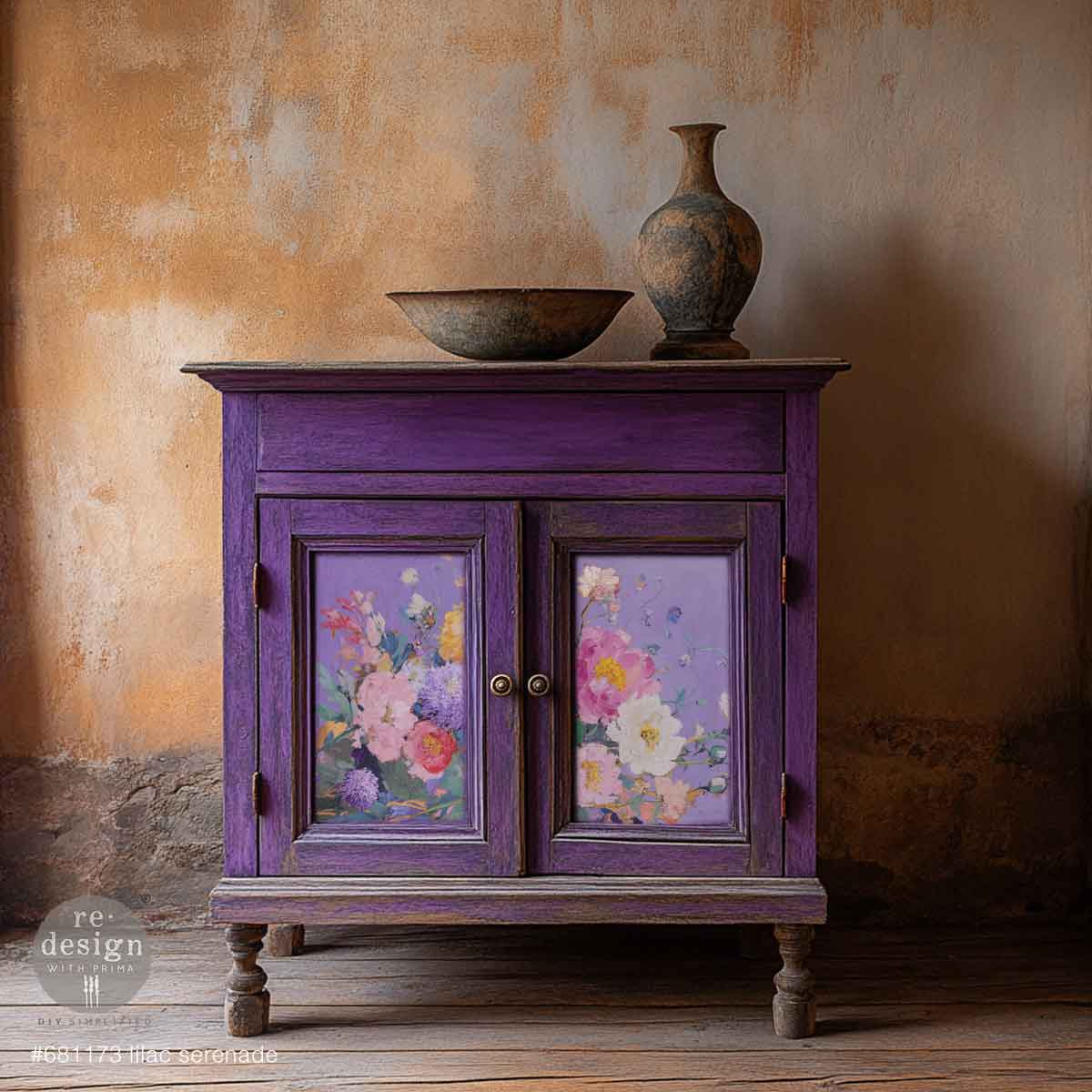 A3 Decoupage Fiber – Lilac Serenade – 1 sheet, 11.7″x16.5″