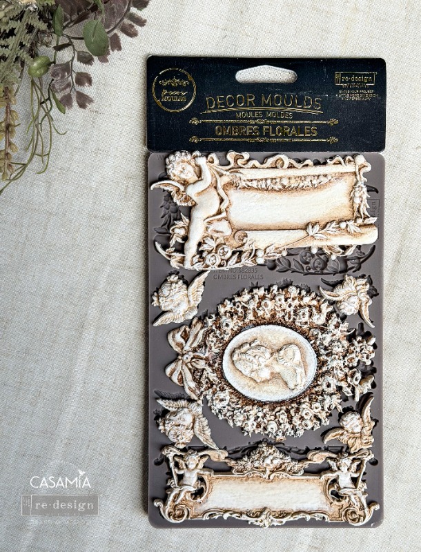 Decor Moulds® – Ombres Florales – 1 pc, 5″x8″x8mm
