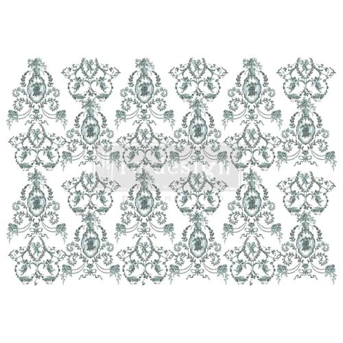 Decor Transfers® – Jardin Secret – total sheet size 24″x35″, cut into 4 sheets