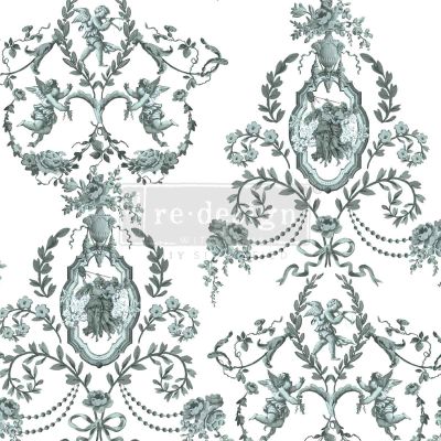 Decor Transfers® – Jardin Secret – total sheet size 24″x35″, cut into 4 sheets