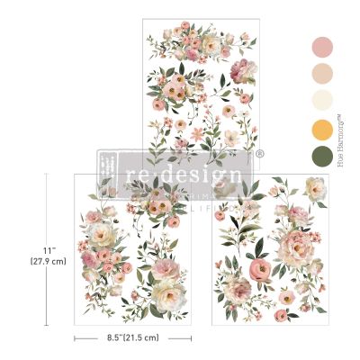 Middy Transfers® – Blush Reverie – 3 sheets, 8.5″x11″
