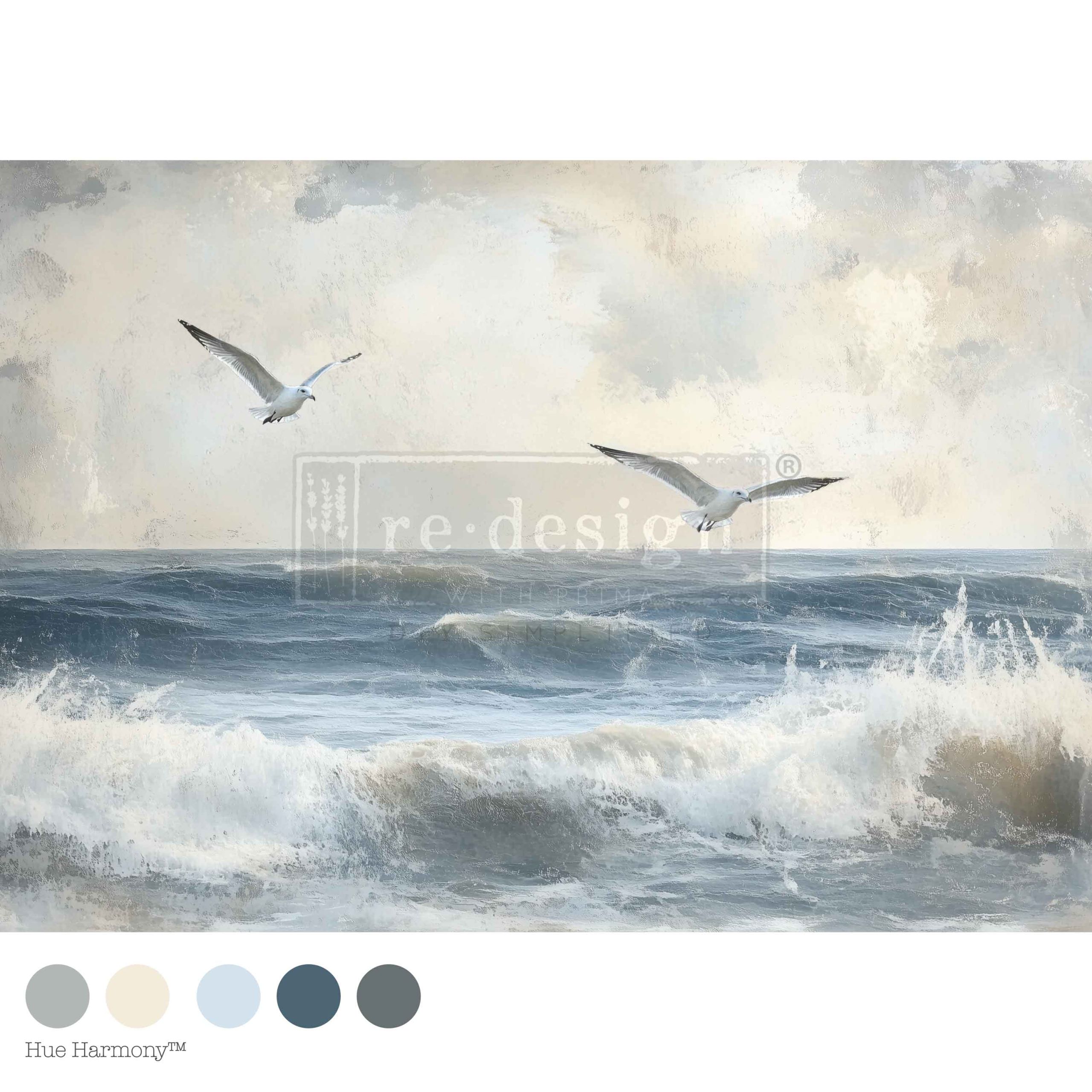 Decoupage Decor Tissue Paper – Echoes On The Water – 1 sheet, 19.5″x30″