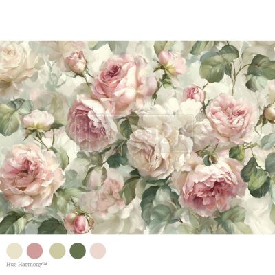 A1 Decoupage Fiber – Velvet Bloom – 1 sheet, 23.4″x33.1″