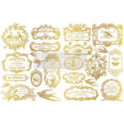 H2O Transfers Gold – Chant Du Matin – 2 sheets, 8.5″x11″