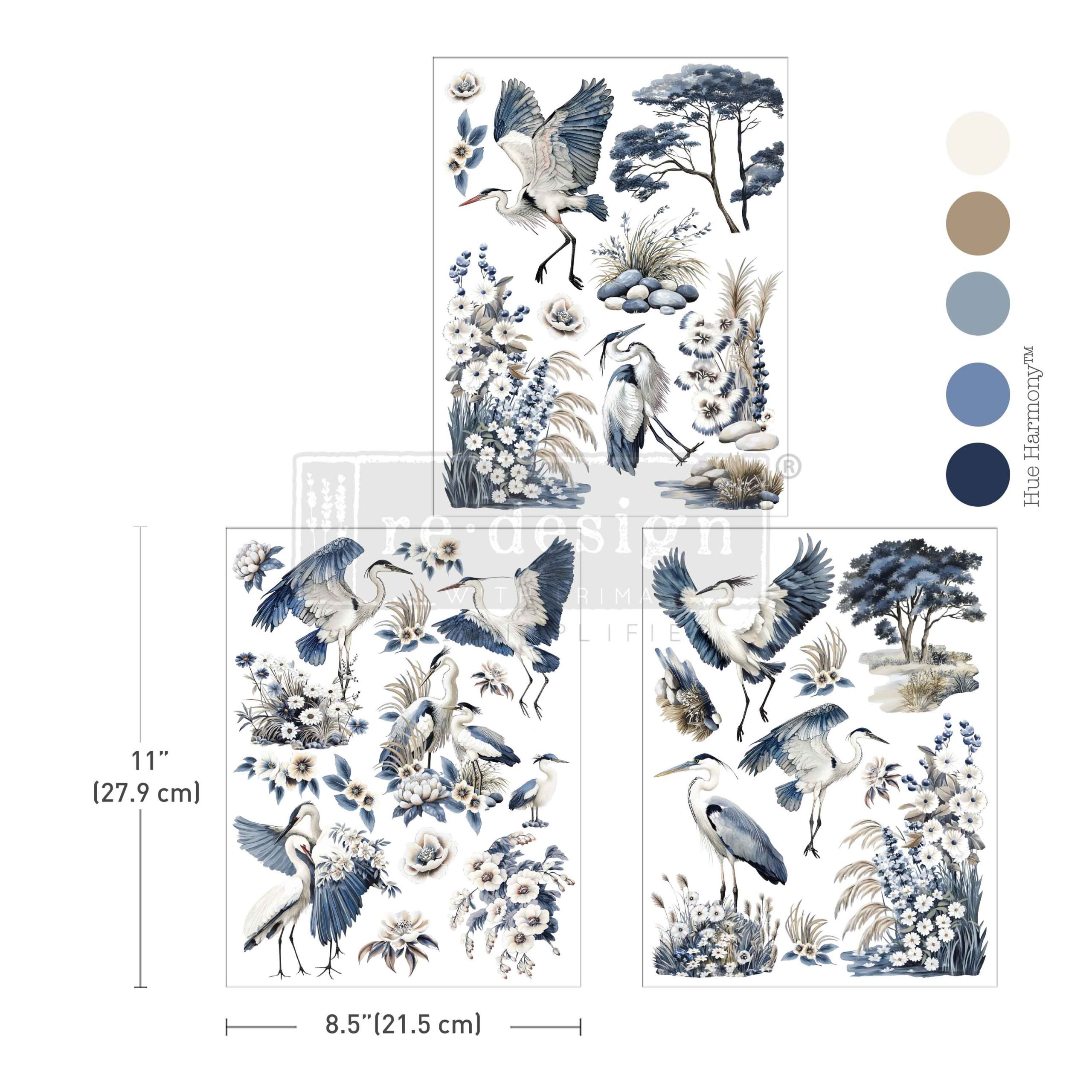 Middy Transfers® – Whispers by the Marsh – 3 sheets, 8.5″x11″