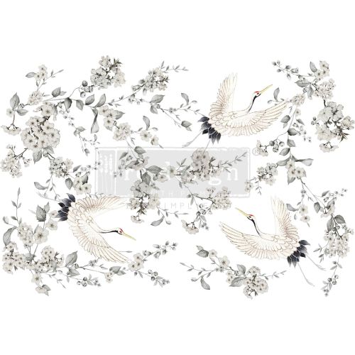Decor Transfers® – Silver Wings – total sheet size 24″x35″, cut into 4 sheets