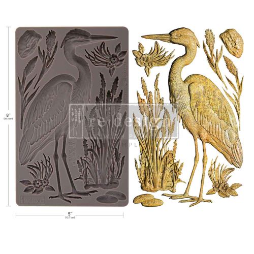 Decor Moulds® – Feathered Stillness – 1 pc, 5″x8″x8mm
