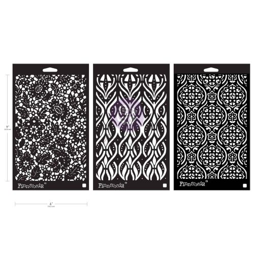 Limited Edition Stencil Set – Victorian Tiles – 3 pcs 6″x9″