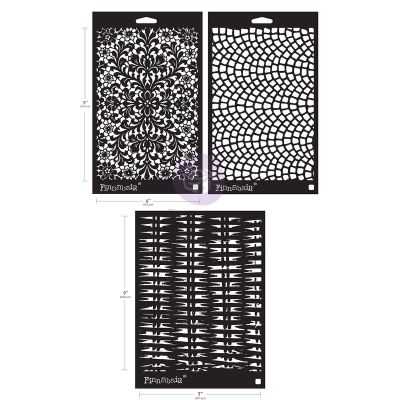 Limited Edition Stencil Set – Knots & Knits – 2 pcs 6″x9″ + 1 pc 7″x9″
