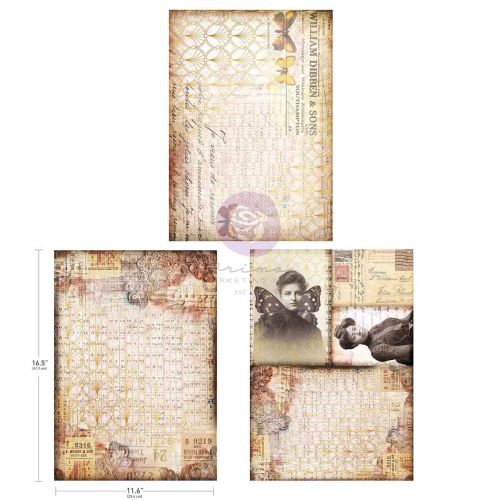 Finnabair A3 Decoupage Pack – Southampton Butterflies – 3 sheets, 11.7″x16.5″